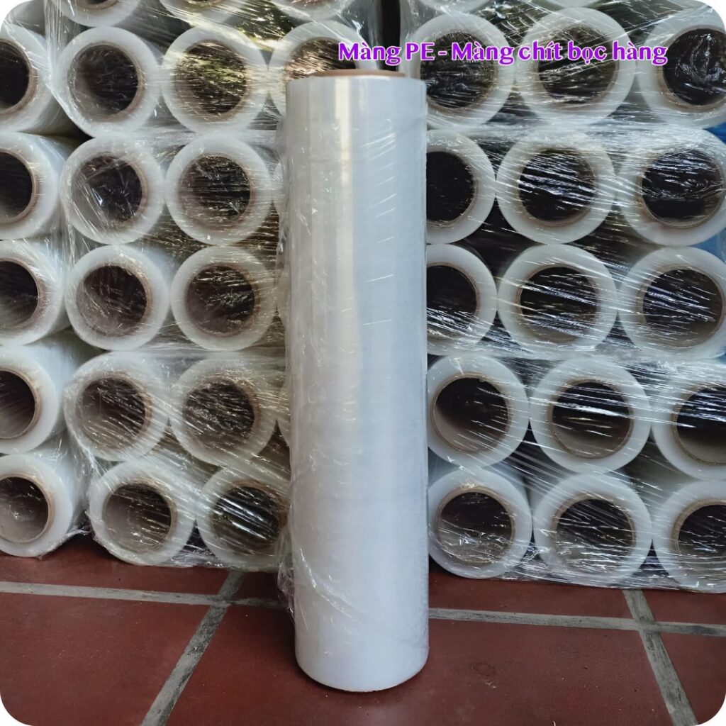Màng PE màng chít quấn pallet bảo vệ hàng hóa